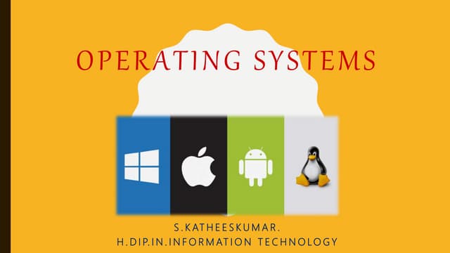 Operating systems | PPT