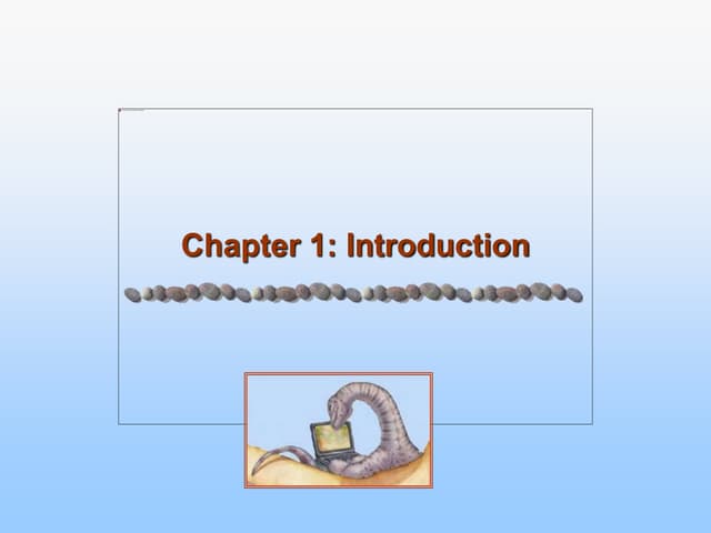 Operating systems galvin-ch1