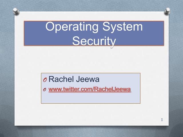 Operating system security image.