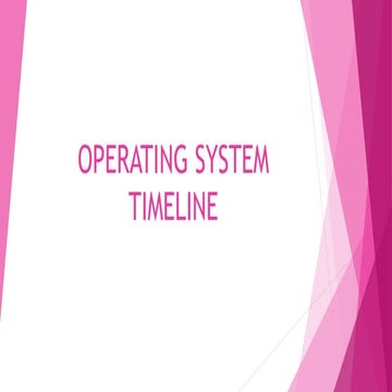 Operating system timeline