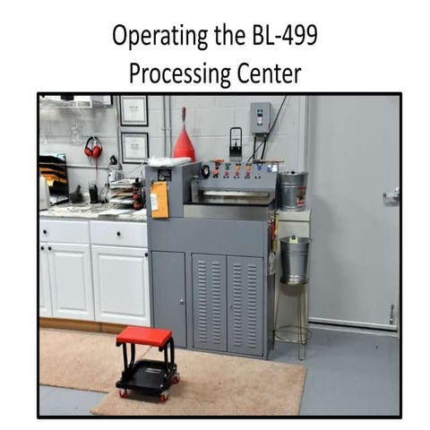 Operating the bl 499 processor