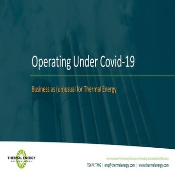 Operating under covid 19 
