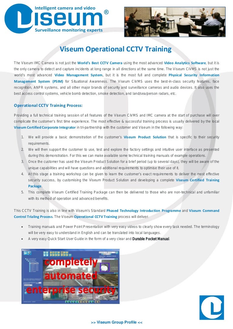 Operational cctvtraining