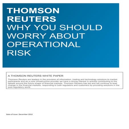 Operational risk-white-paper