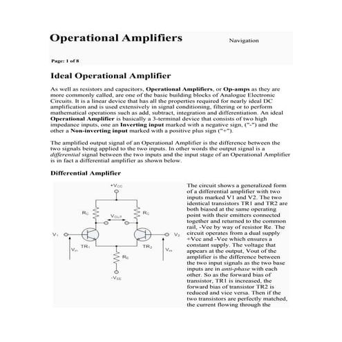 Operational Amplifiers