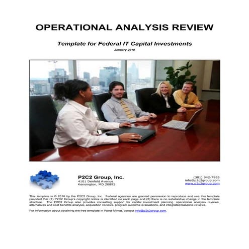 Operational analysis review_jan2010_p2c2