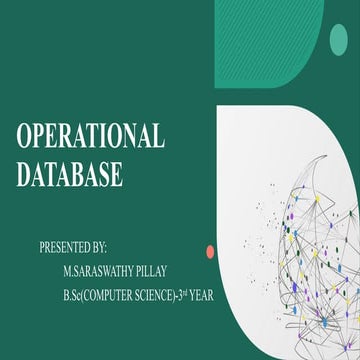 the operational database in data analytics