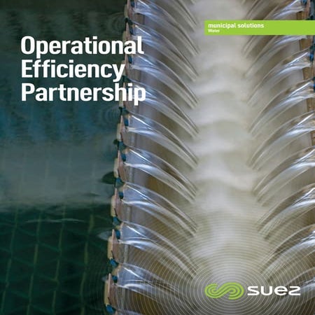 Operational Efficiency Partnership - improve the performance of water treatment