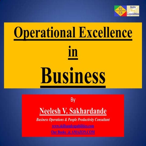 Operational excellence in business