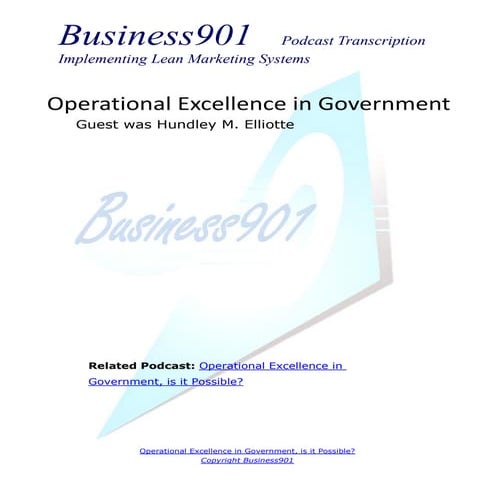Lean Government Framework Overview | PPTX