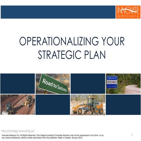 Operationalizing Your Strategic Plan | PDF