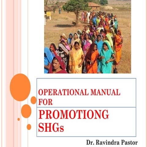 Operational manual for SHG promotion 13 9-09 8 pm