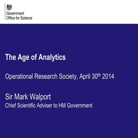 The age of analytics