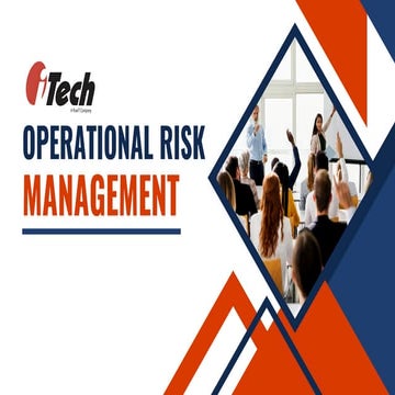 Operational Risk Management: Enhancing Business Efficiency and Resilience
