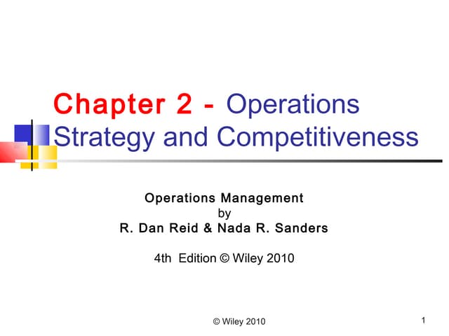 Operational strategy