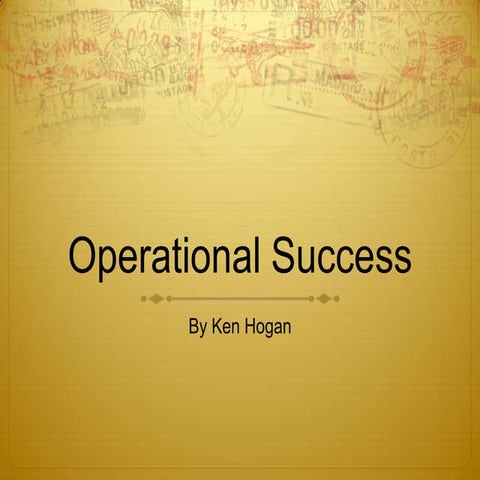 Operational success | PPTX