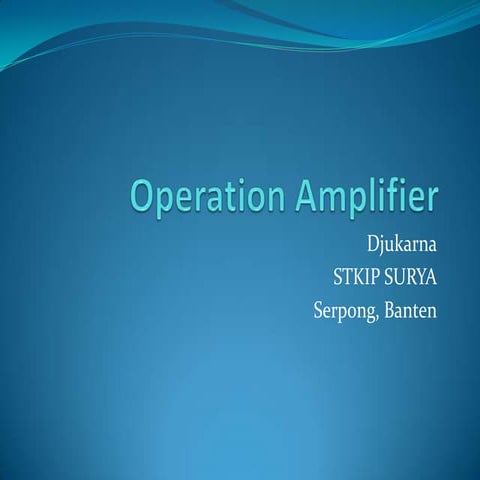 Operation amplifier
