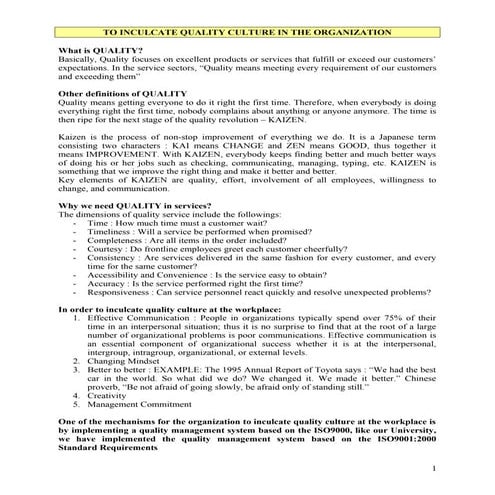 Operation management