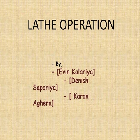 Operation on lathe.ppt