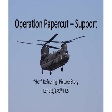 Operation papercut – Support Logistics