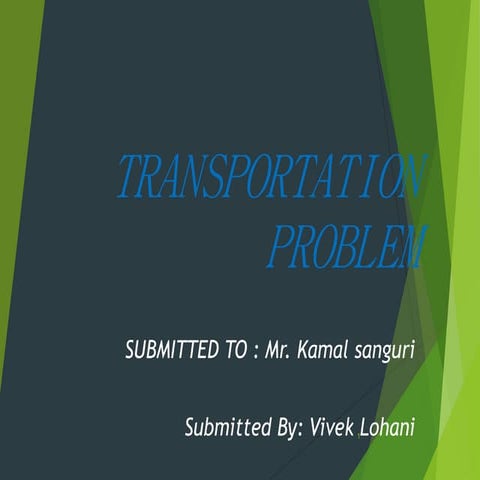 transporation problem