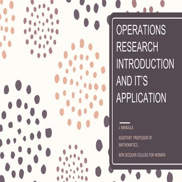 Operations Research 
