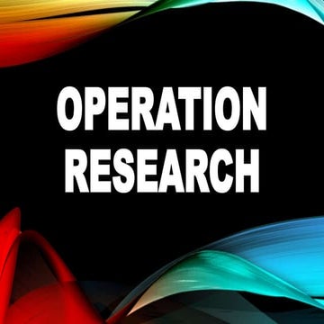 OPERATION RESEARCH ( SCM).pptx