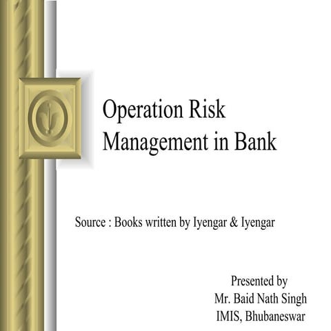 Operation Risk Management 03