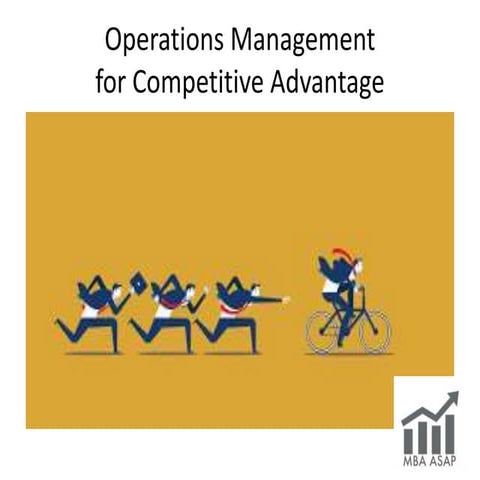 Operations Management for Competitive Advantage