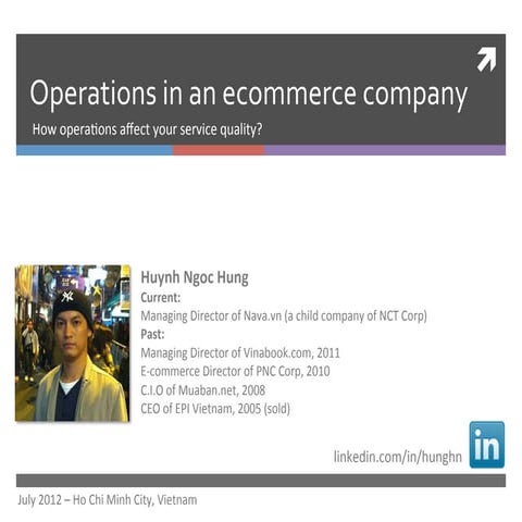 Operations in an e-commerce company: how your operations affect your service ...