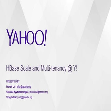 HBaseCon 2015: Multitenancy in HBase