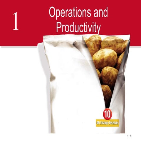 Operations and productivity