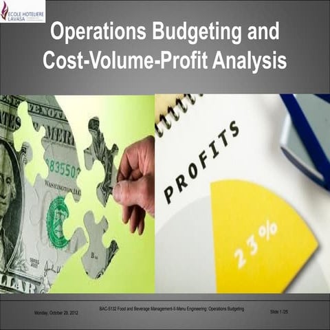 Operations budgeting