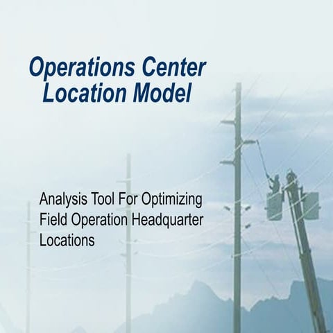 Operations Center Location Model