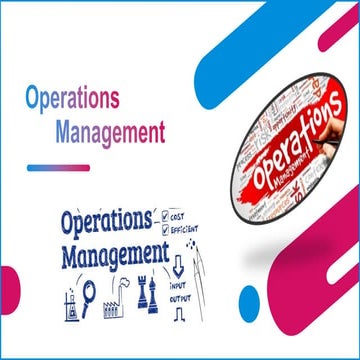 Operations management | PPTX