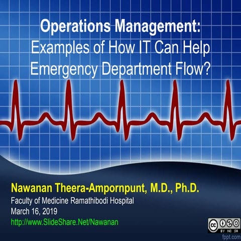 Operations Management: Examples of How IT Can Help Emergency Department Flow ...