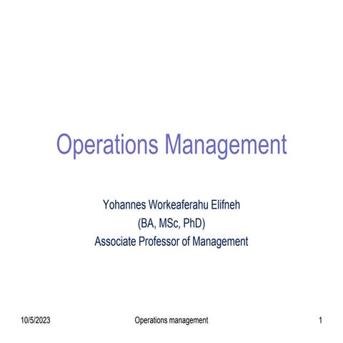 Operations Management  PPT RVU   2022.ppt