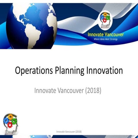 Operations Planning: Leveraging Innovation