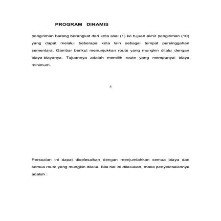 Program Dinamis Riset Operasi