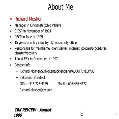 Operations_Security - Richard Mosher