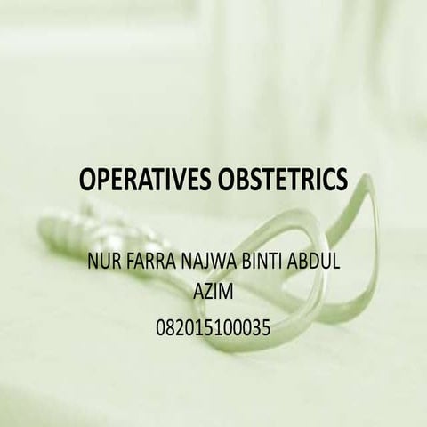 Operative obstrectric 