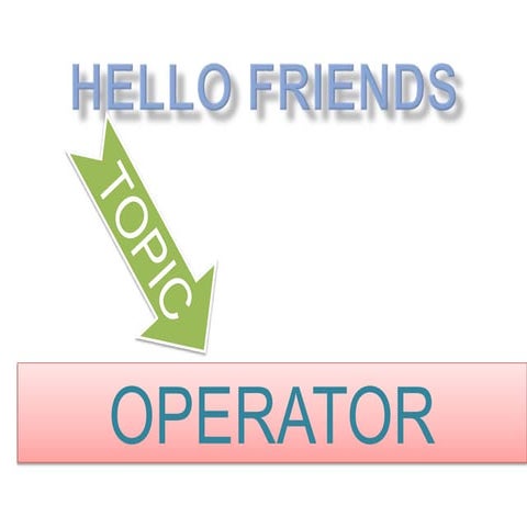 Operator in c | PPT