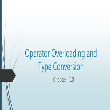 Operator Overloading | PPT