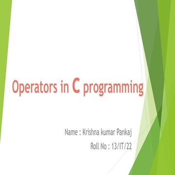 Operators | PPT