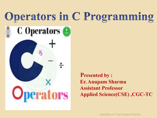 Operators in c by anupam