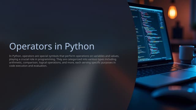 Operators in Python with all types .pptx