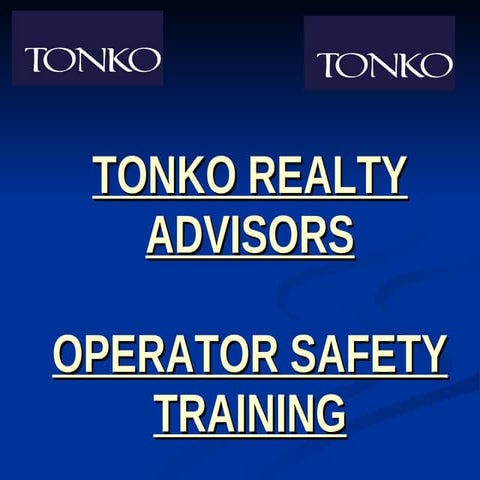 Operator Training