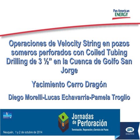 Operqciones de velocity string con coiled tubing 1 | PPT