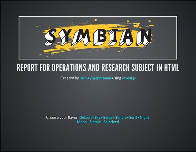 Report in Operations and Research (OPERSEA) — STI College Bacolod