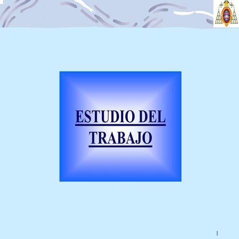 Estudio del Trabajo
